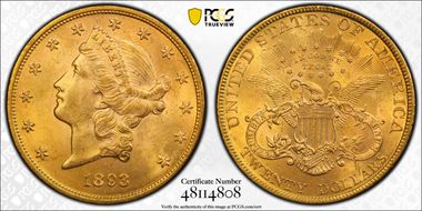 1893 $20 MS63