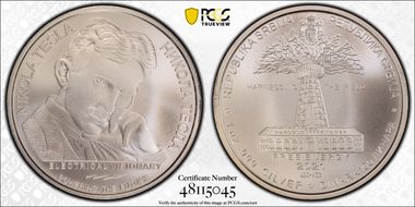 2021 100 Din Nikola Tesla Free Energy MS69