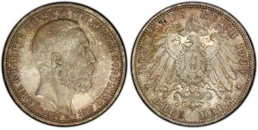 1909-A 3 Mk Death J-170 MS66