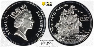 1987 $25 Sea Venture KM-53 Pd PR69DCAM