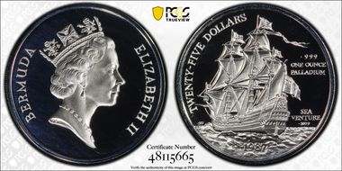 1987 $25 Sea Venture KM-53 Pd PR69DCAM