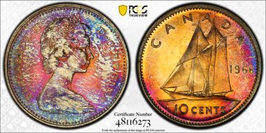 1966 10C MS66