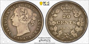 1858 20C Coinage ↑↓ VF30