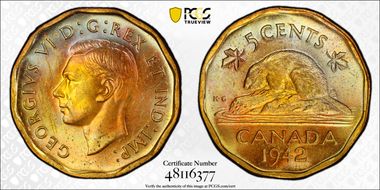 1942 5C Tombac MS64