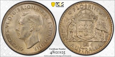 1944-S Florin KM-40  Ag MS63