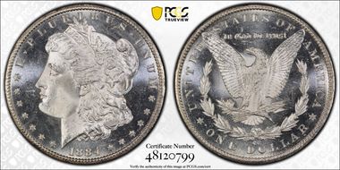 1884-CC $1 MS66PL