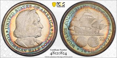 1892 50C Columbian MS67