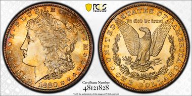 1880-S $1 MS67