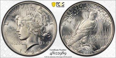 1925 $1 MS66+