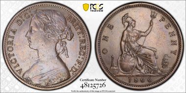 1866 1D S-3954 AU55BN