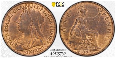 1897 1D S-3961 MS63RB