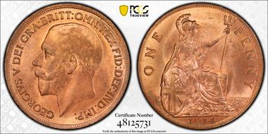 1914 1D S-4051 MS64RD