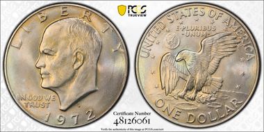 1972-D $1 MS67