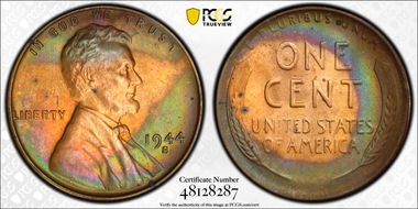 1944-S 1C MS64RB