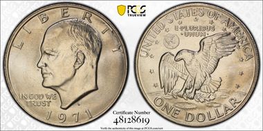 1971-D $1 MS67