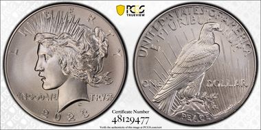 2023 $1 Peace Dollar MS70