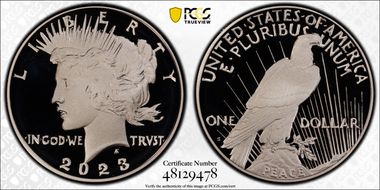 2023-S $1 Peace Dollar PR69DCAM
