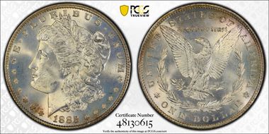 1885 $1 MS66