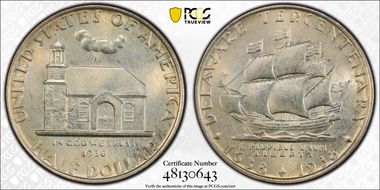 1936 50C Delaware MS67