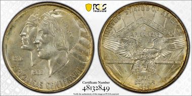 1939-D 50C Arkansas MS66