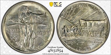 1939 50C Oregon MS66