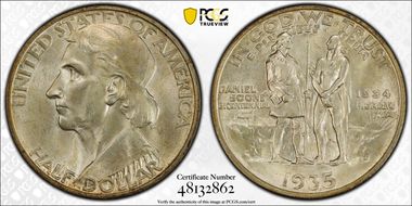 1935/34-D 50C Boone MS66