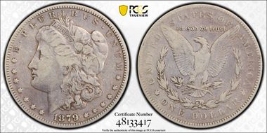 1879-S $1 VAM 66 Reverse of 1878 VG10