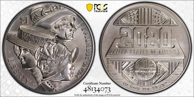 2020-P $1 Women’s Suffrage Centennial MS69