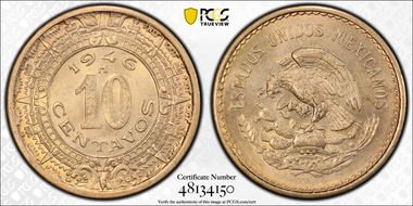 1946-M 10C KM-432 MS66