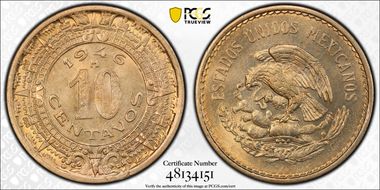 1946-M 10C KM-432 MS66