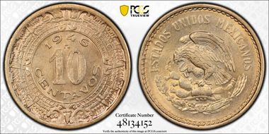 1946-M 10C KM-432 MS66