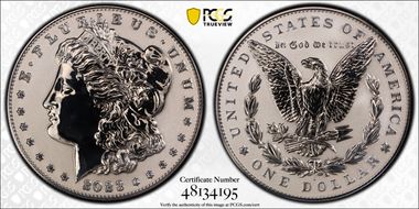 2023-S $1 Morgan Dollar Rev PR Two-Coin Reverse Proof Set PR69