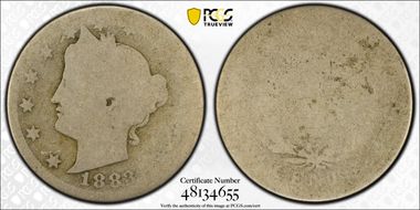 1883 5C With CENTS PO1