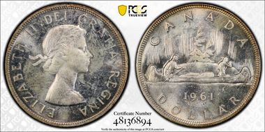 1961 S$1 MS64