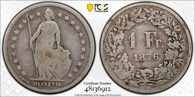 1876 B 1 Fr KM-24 Ag F12