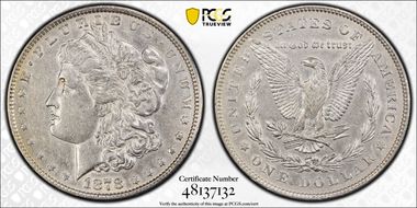 1878 7/8TF $1 Weak N1