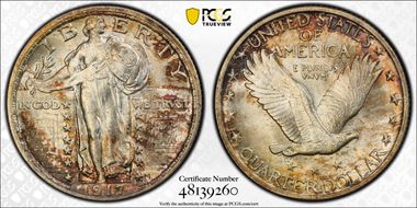 1917 25C Type 2 MS66FH