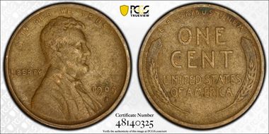 1909-S 1C Lincoln VF20BN