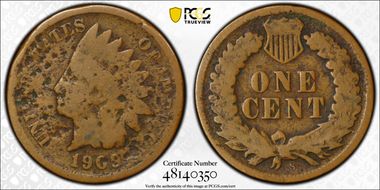 1909-S 1C Indian N1BN