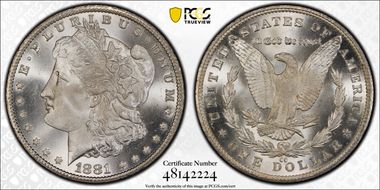 1881-CC $1 MS67