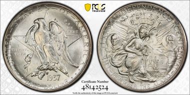 1937-D 50C Texas MS66