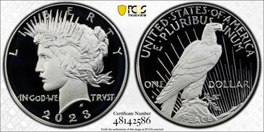 2023-S $1 Peace Dollar PR69DCAM