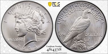 2023 $1 Peace Dollar MS69
