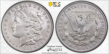2023 $1 Morgan Dollar MS70