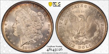 1878 8TF $1 MS63