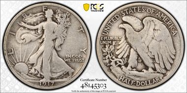 1917-D 50C Reverse VG10