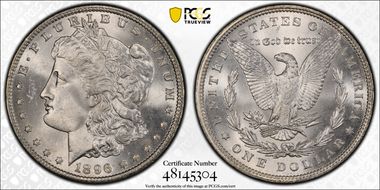 1896 $1 MS64
