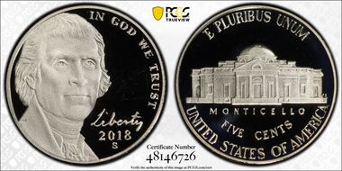 2018-S 5C   PR69DCAM