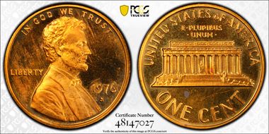 1976-S 1C PR66DCAM