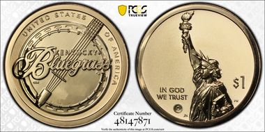 2022-S $1 American Innovation KY Rev PR Bluegrass Music PR69